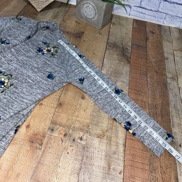 Anthropologie Fig and Flower Open Front Embroidered Cardigan Women’s Size S - Picture 6 of 16